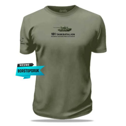 bedrukt t-shirt 101 tankbataljon