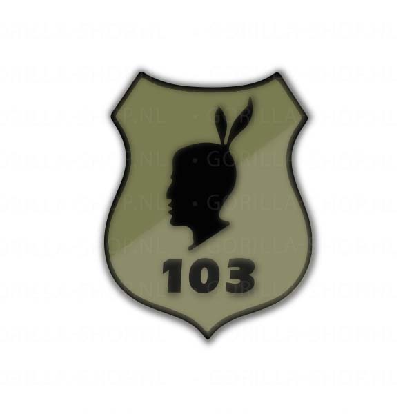 103 indian groen sticker