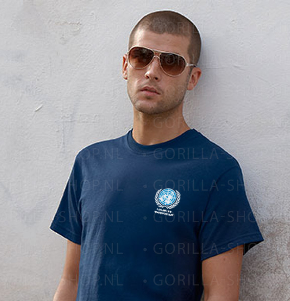 1 (NL/BE) UN Transport Battalion Blauw T-shirt - Afbeelding 3