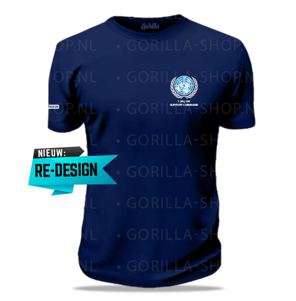 1 (NL) UN Support Command Blauw T-shirt