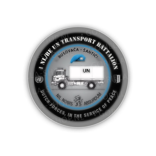 1 (NL/BE) VN Transportbat. sticker in the service of peace