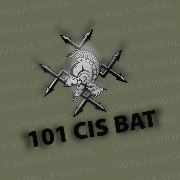 101 CIS Bataljon Premium T-shirt - Afbeelding 5