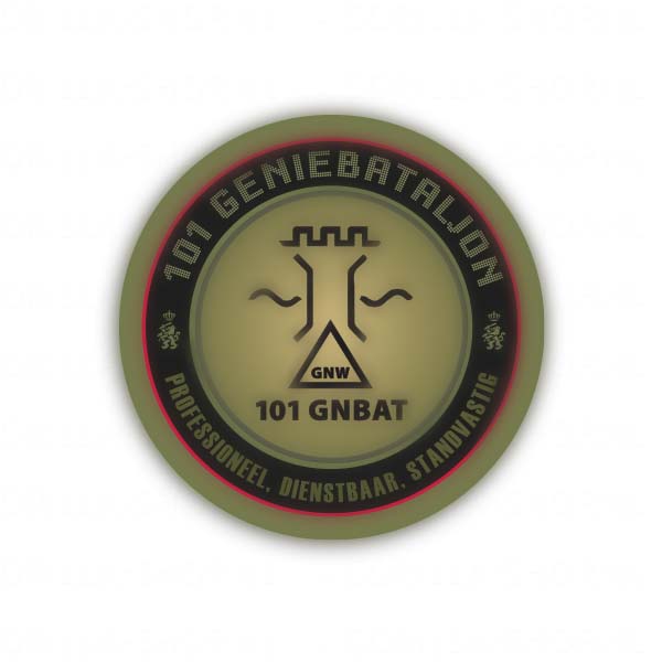 101 Geniebataljon - sticker