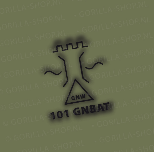 101 Geniebataljon Premium T-shirt - Afbeelding 3