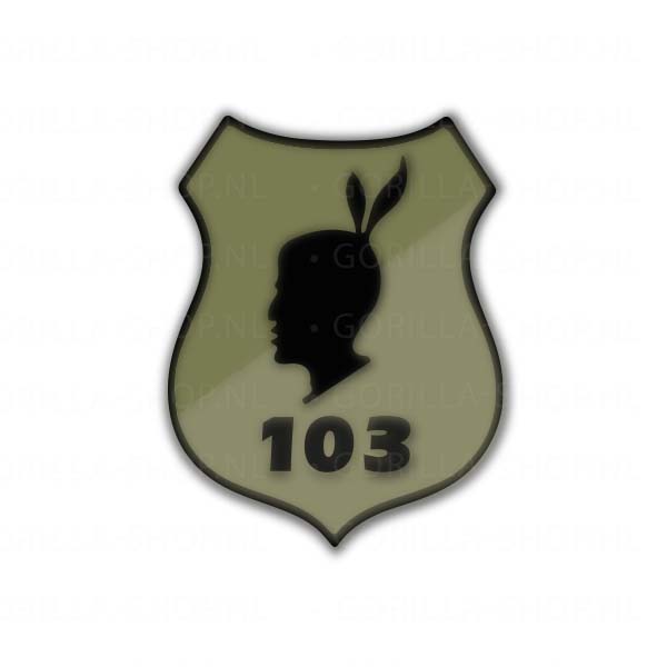 103 Indian (groen) sticker