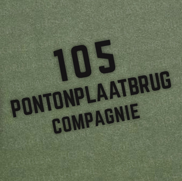 105 Pontonplaatbrug Compagnie T-shirt - Afbeelding 4