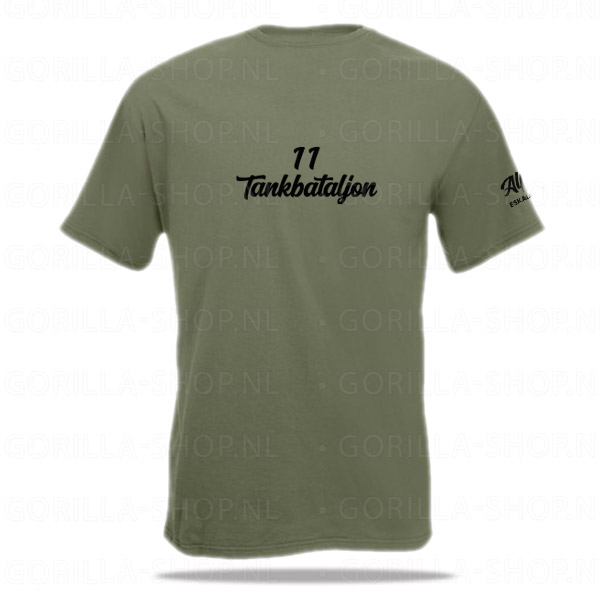 11 Tankbataljon A-eskadron Premium T-shirt - Afbeelding 2