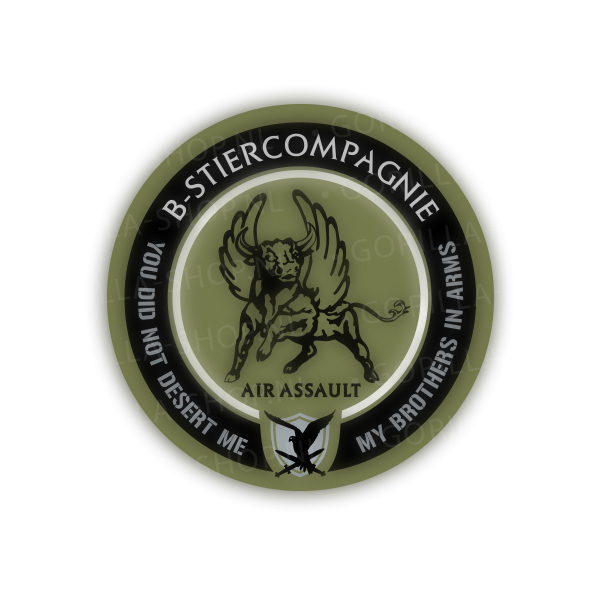 11 Infanteriebataljon B-Cie sticker (brothers in arms)