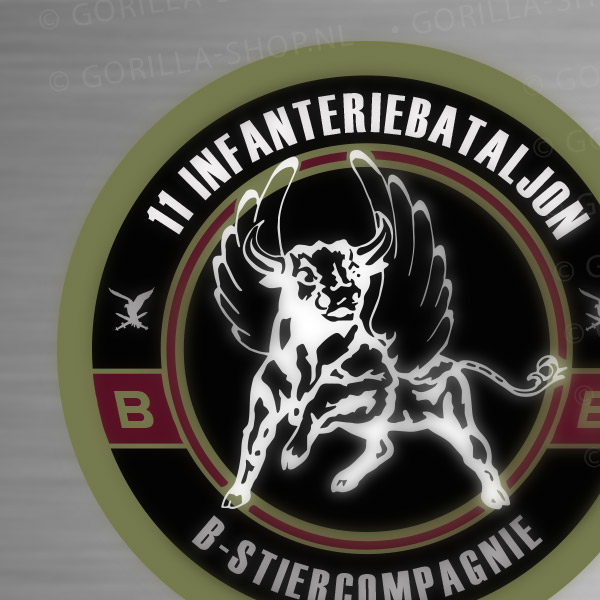 11 Infanteriebataljon B-Cie sticker - Afbeelding 2