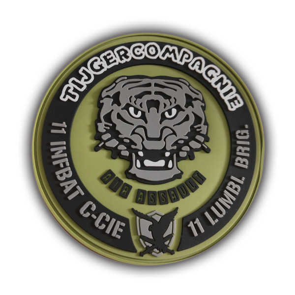 11 Infbat C-Cie Patch (Tijger) 3+2 GRATIS - Afbeelding 2