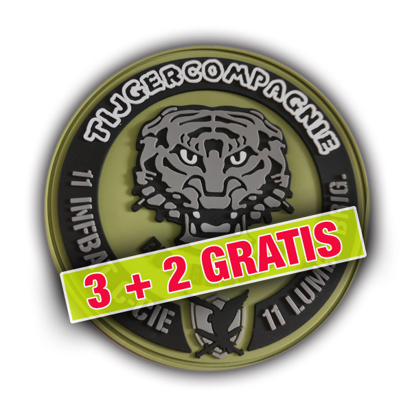 11 Infbat C-Cie Patch (Tijger) 3+2 GRATIS