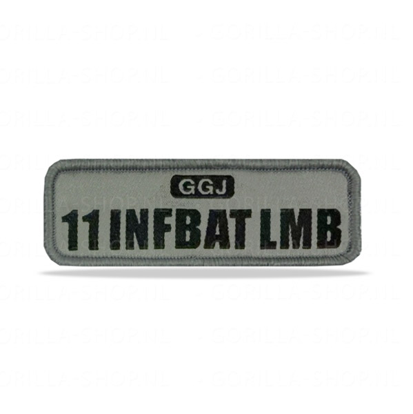 11 Infbat - Rechthoek patch (gewoven)
