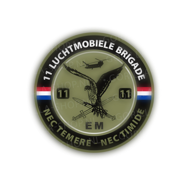 11 Luchtmobiele Brigade - LATIJN (groen)