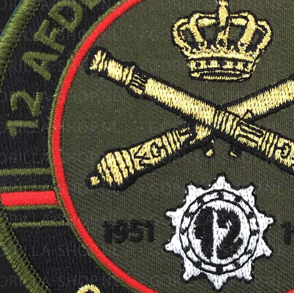12 Afdeling Veldartillerie patch - Afbeelding 2