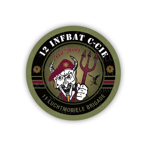 12 Infanteriebataljon C-cie Sticker