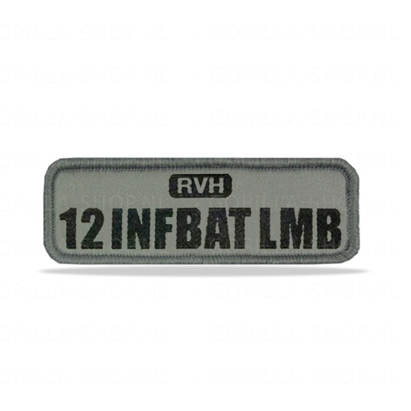 12 Infbat – Rechthoek patch (gewoven)