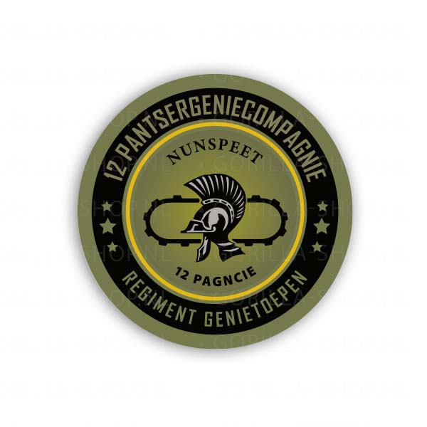 12 Pantsergeniecompagnie sticker