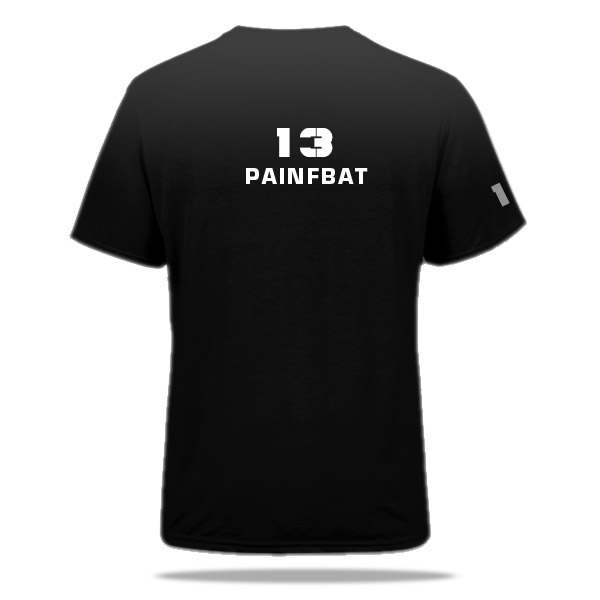13 PAINFBAT Premium ZWART T-shirt - Afbeelding 2