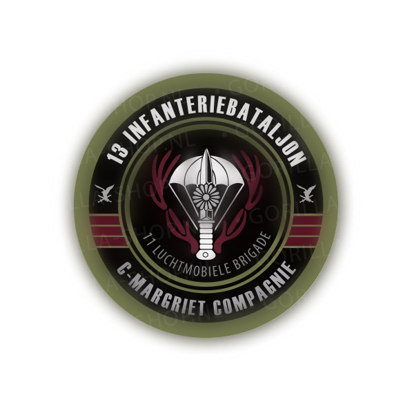13 Infanteriebataljon (C-cie Margriet) Sticker