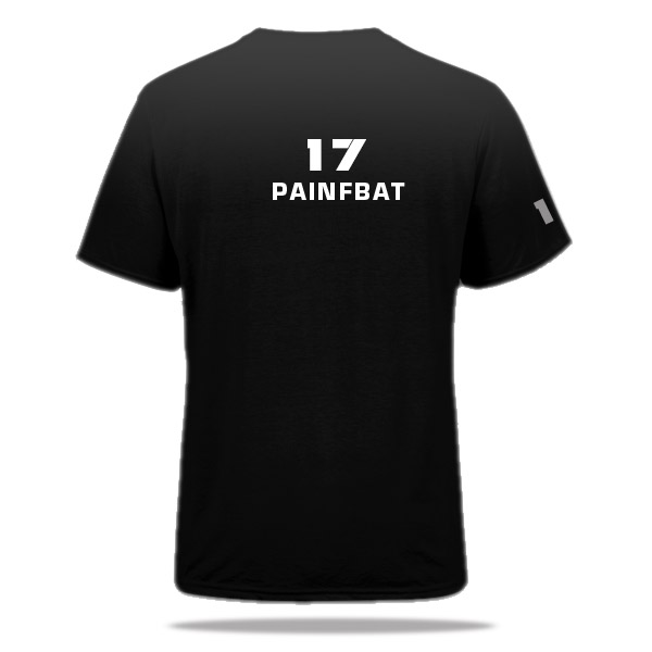 17 PAINFBAT Premium ZWART T-shirt - Afbeelding 2