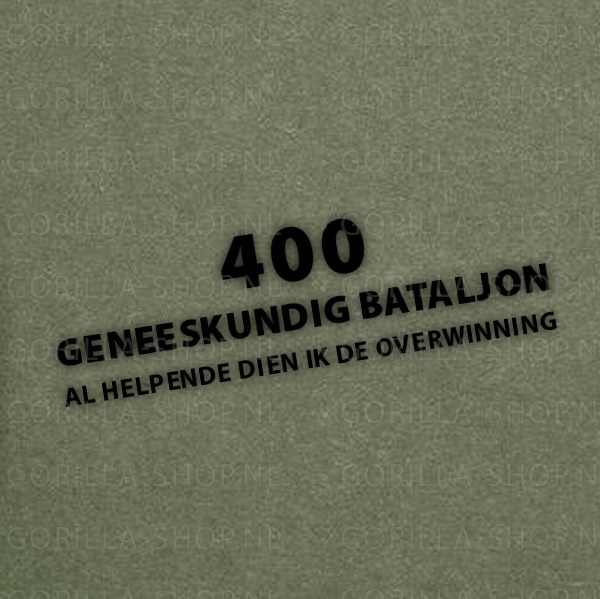 400 Geneeskundig Bataljon (400 GNK BAT) Premium T-shirt (oud logo) - Afbeelding 3