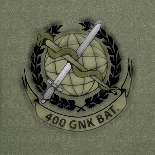 400 Geneeskundig Bataljon (400 GNK BAT) Premium T-shirt (oud logo) - Afbeelding 4