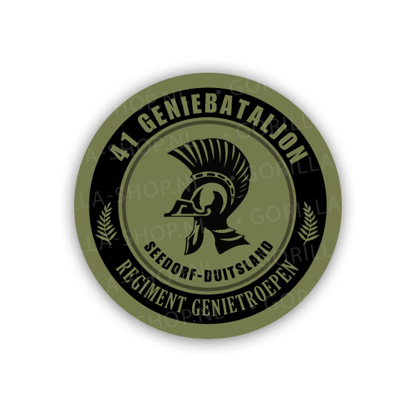 41 Geniebataljon sticker (rond)