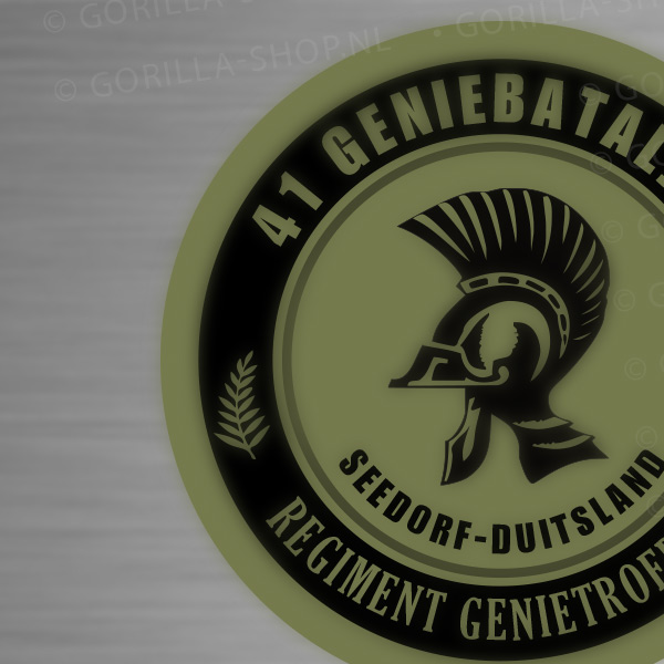 41 Geniebataljon sticker (rond) - Afbeelding 2