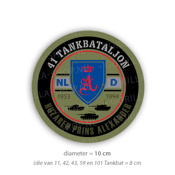 41 Tankbataljon Sticker