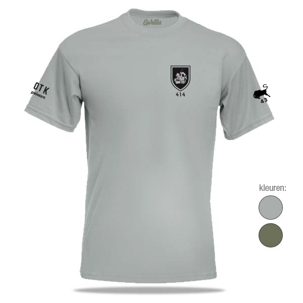 414 Pantserbataljon Premium T-shirt - Afbeelding 2