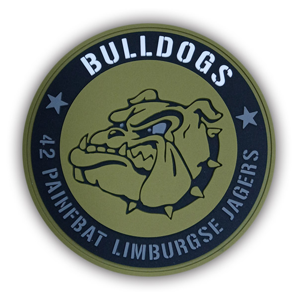 42 BLJ B-Cie patch (Bulldogs) (PVC)