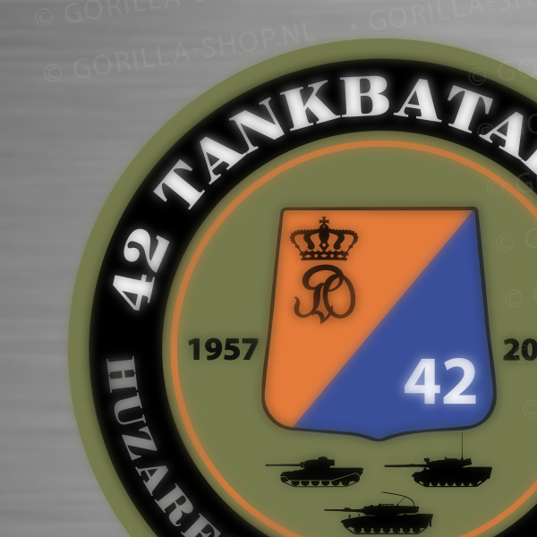42 Tankbataljon sticker - Afbeelding 2