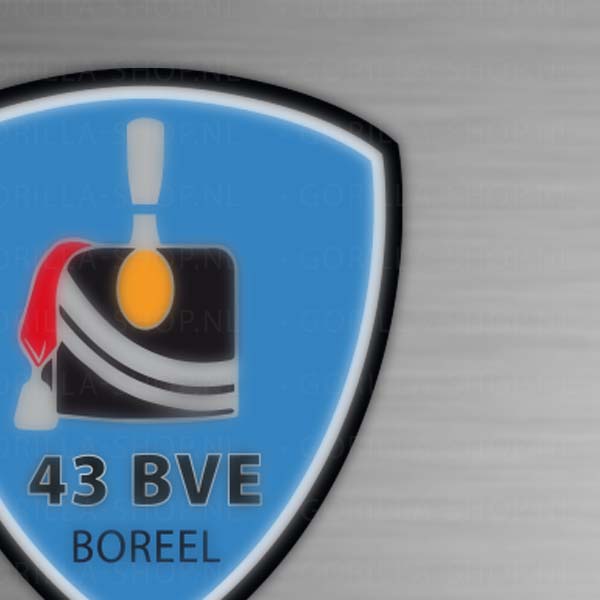 43 BVE - Sticker schild (lichtblauw) - Afbeelding 2