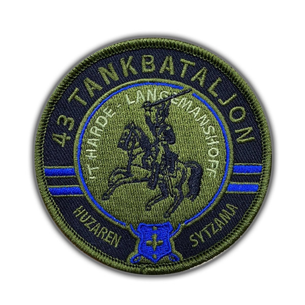 43 Tankbataljon Patch (8 cm)