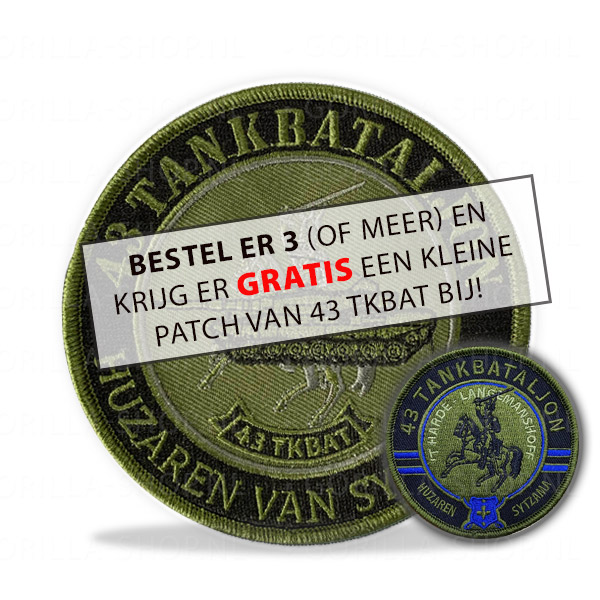 43 Tankbataljon - Patch (GROOT) - Afbeelding 2