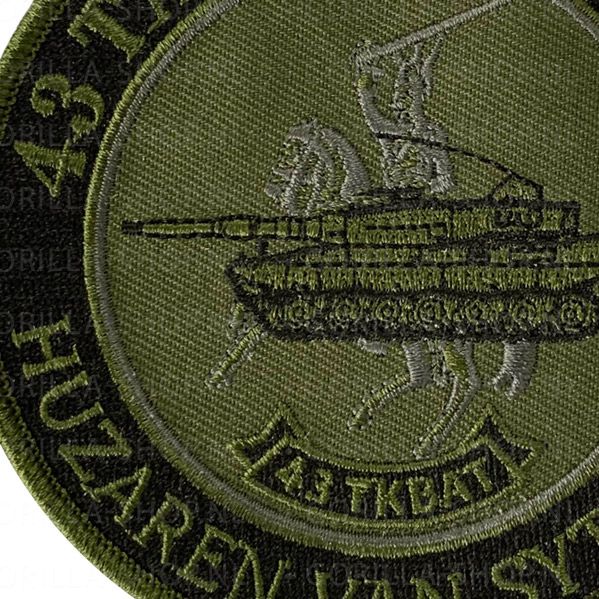 43 Tankbataljon - Patch (GROOT) - Afbeelding 4