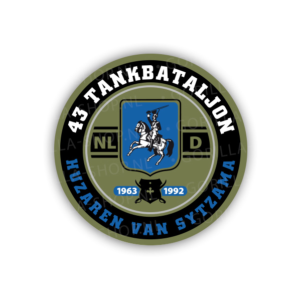 43 Tankbataljon sticker