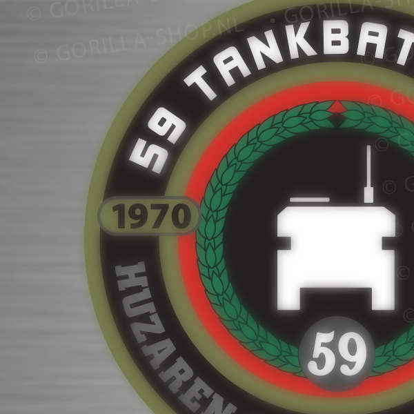 59 Tankbataljon sticker - Afbeelding 2