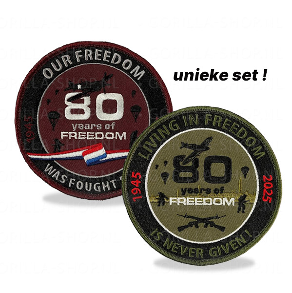 80 jaar vrijheid PATCH-SET