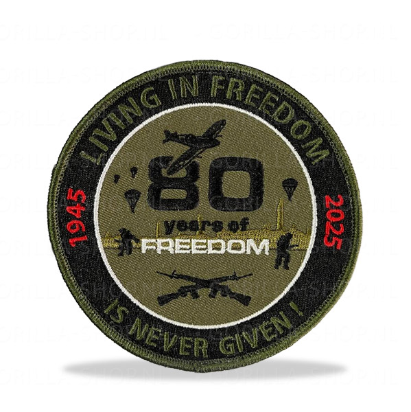80 jaar vrijheid patch (groen)