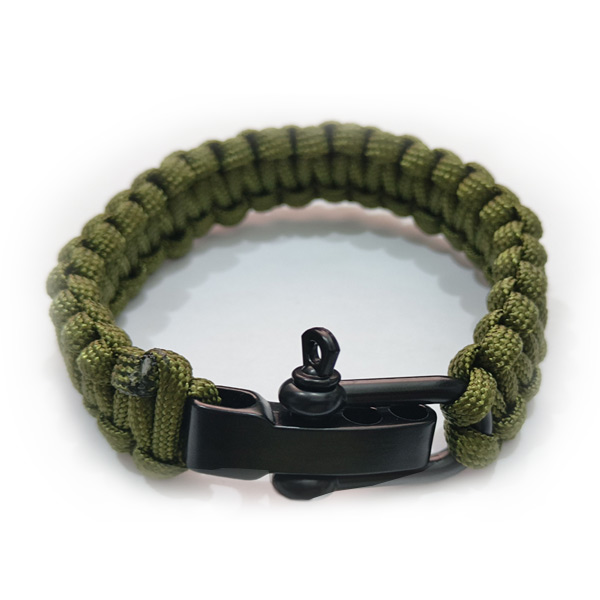 Paracord Armband - Legergroen