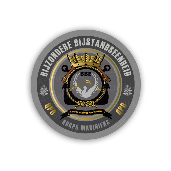 BBE sticker (duif, grijs)