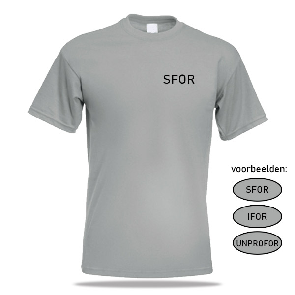 BOSNIË BASIX T-shirt (zinkgrijs)
