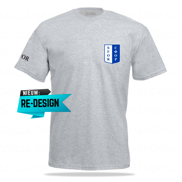 BOSNIË - SFOR Premium T-shirt (zinkgrijs)