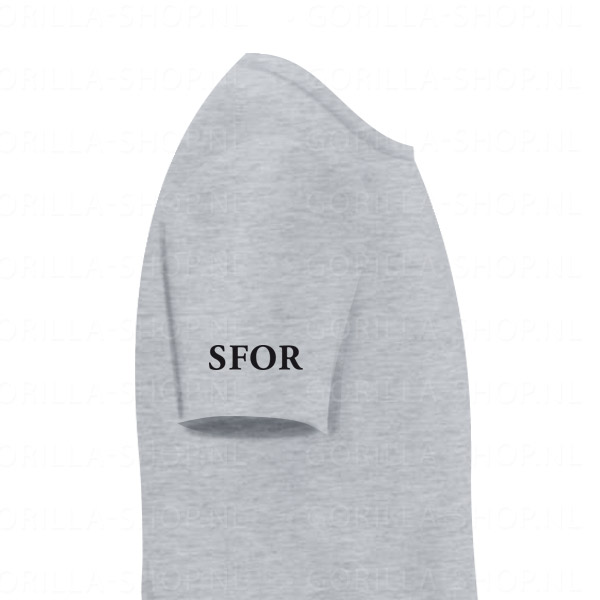 BOSNIË - SFOR Premium T-shirt (zinkgrijs) - Afbeelding 3