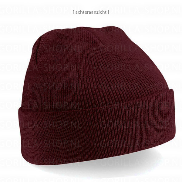 11 Luchtmobiele Brigade - Beanie (Burgundy met witte opdruk) - Afbeelding 2