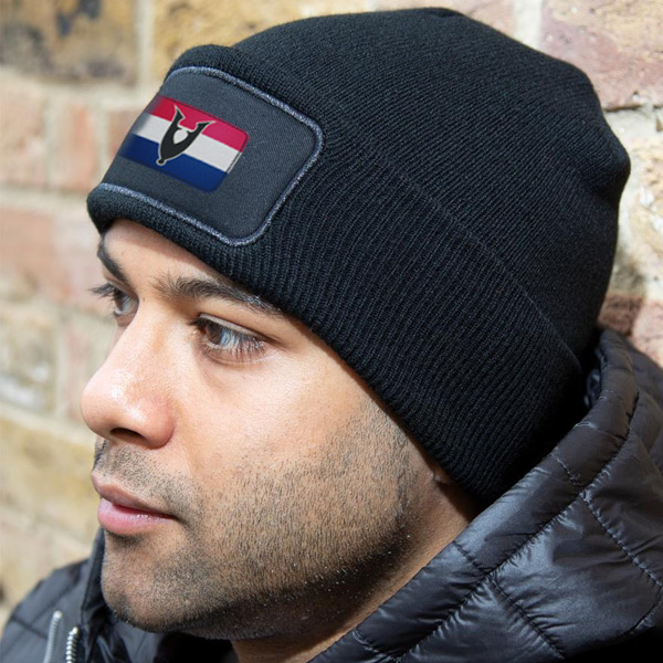 Veteraan - Beanie (vlag NL - zwart) - Afbeelding 2