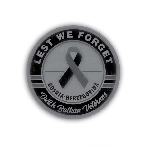 Bosnia - lest we forget (sticker)