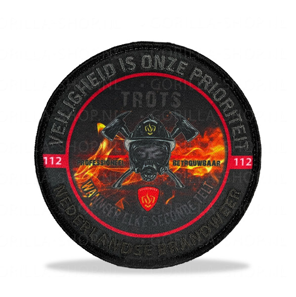 Brandweer patch -rond