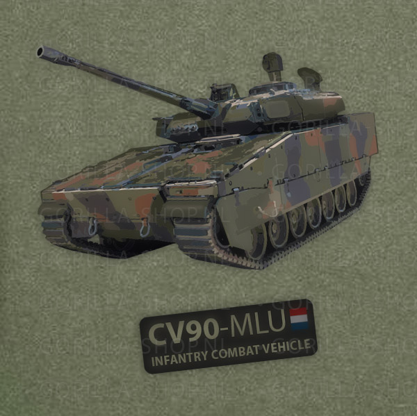 CV90 MLU t-shirt - Afbeelding 4